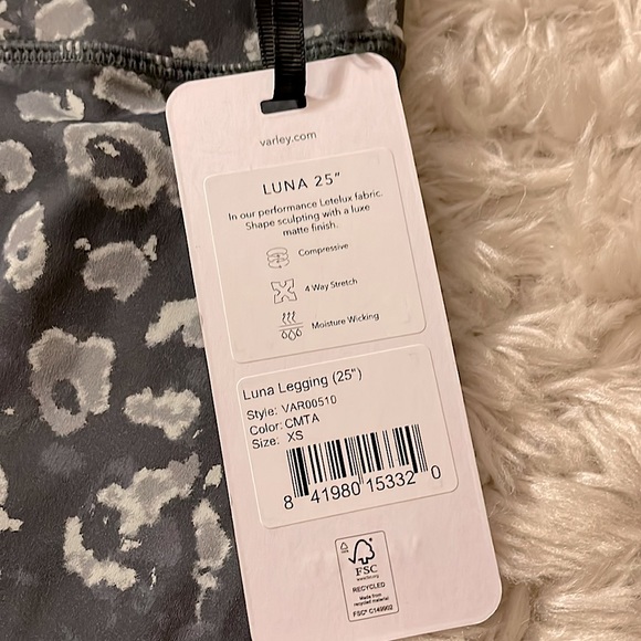 Varley 💙 Luna Legging Leopard XS - Picture 13 of 15